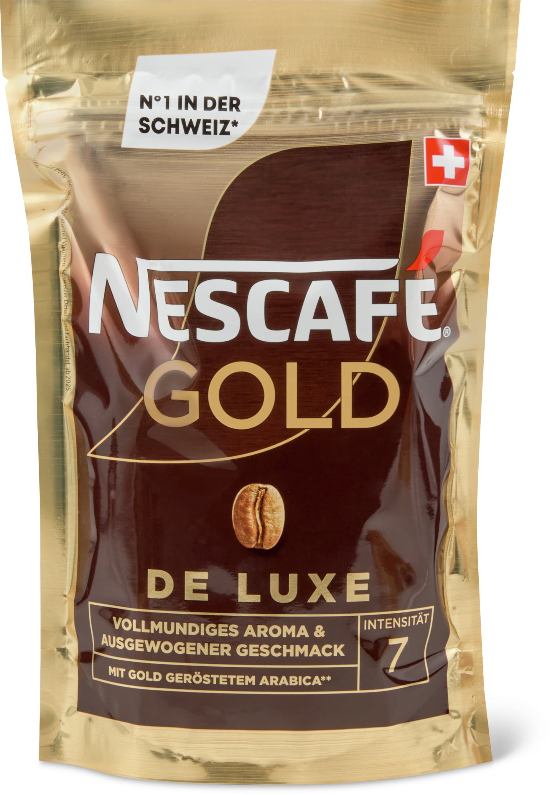 Nescafé Gold De Luxe löslicher Kaffee Nachfüllbeutel 180g